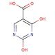2,4-Dihydroxypyrimidine-5-carboxylic acid (CAS 23945-44-0) - chemical structure image