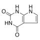 2,4-Dihydroxypyrrolo[2,3-d]pyrimidine (CAS 39929-79-8) - chemical structure image