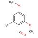 2,4-Dimethoxy-6-methylbenzaldehyde (CAS 7149-90-8) - chemical structure image