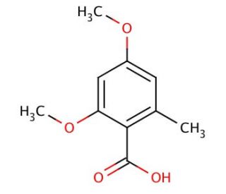 2,4-Dimethoxy-6-methylbenzoic acid (CAS 3686-57-5) - chemical structure image
