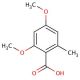 2,4-Dimethoxy-6-methylbenzoic acid (CAS 3686-57-5) - chemical structure image