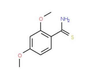 2,4-dimethoxybenzenecarbothioamide (CAS 23822-07-3) - chemical structure image