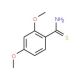 2,4-dimethoxybenzenecarbothioamide (CAS 23822-07-3) - chemical structure image