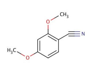 2,4-Dimethoxybenzonitrile (CAS 4107-65-7) - chemical structure image