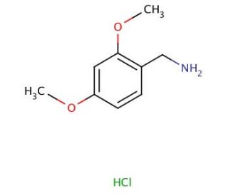 2,4-Dimethoxybenzylamine hydrochloride (CAS 20781-21-9) - chemical structure image