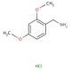 2,4-Dimethoxybenzylamine hydrochloride (CAS 20781-21-9) - chemical structure image