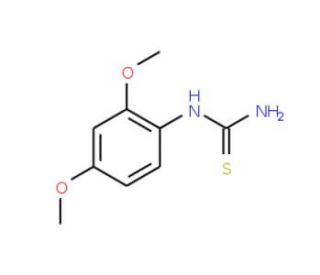 2,4-Dimethoxyphenylthiourea (CAS 35696-77-6) - chemical structure image