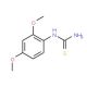 2,4-Dimethoxyphenylthiourea (CAS 35696-77-6) - chemical structure image