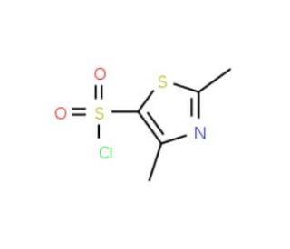 2,4-Dimethyl-1,3-thiazole-5-sulfonyl chloride (CAS 80466-80-4) - chemical structure image