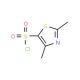 2,4-Dimethyl-1,3-thiazole-5-sulfonyl chloride (CAS 80466-80-4) - chemical structure image