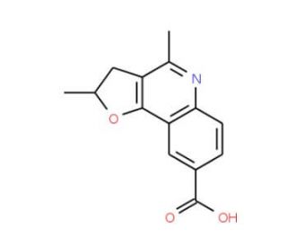 2,4-Dimethyl-2,3-dihydro-furo[3,2-c]quinoline-8-carboxylic acid - chemical structure image