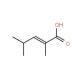 2,4-Dimethyl-2-pentenoic acid (CAS 21016-46-6) - chemical structure image