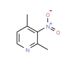 2,4-Dimethyl-3-nitropyridine (CAS 1074-76-6) - chemical structure image