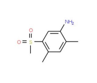 2,4-Dimethyl-5-(methylsulfonyl)aniline (CAS 849035-63-8) - chemical structure image