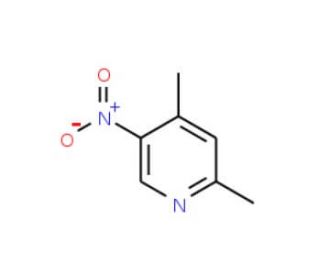 2,4-Dimethyl-5-nitropyridine (CAS 1074-99-3) - chemical structure image