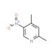 2,4-Dimethyl-5-nitropyridine (CAS 1074-99-3) - chemical structure image