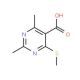 2,4-dimethyl-6-(methylthio)pyrimidine-5-carboxylic acid - chemical structure image