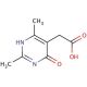 (2,4-dimethyl-6-oxo-1,6-dihydropyrimidin-5-yl)acetic acid - chemical structure image