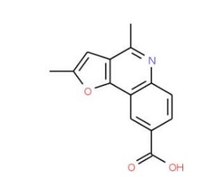2,4-Dimethyl-furo[3,2-c]quinoline-8-carboxylic acid - chemical structure image