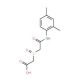 [(2,4-Dimethyl-phenylcarbamoyl)-methanesulfinyl]-acetic acid - chemical structure image
