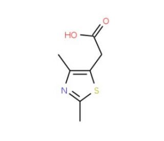 (2,4-Dimethyl-thiazol-5-yl)-acetic acid (CAS 34272-65-6) - chemical structure image