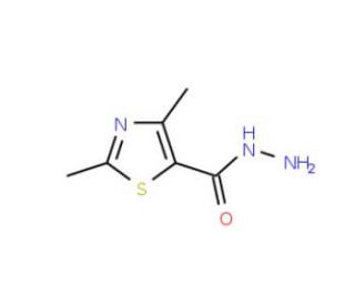 2,4-Dimethyl-thiazole-5-carboxylic acid hydrazide (CAS 99357-25-2) - chemical structure image