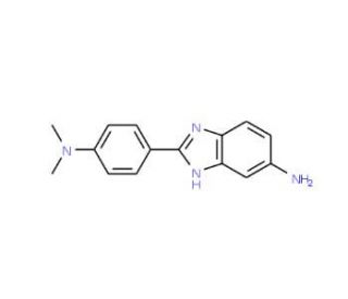 2-(4-Dimethylamino-phenyl)-1H-benzoimidazol-5-yl-amine (CAS 40655-14-9) - chemical structure image