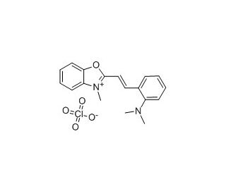 2-[4-(Dimethylamino)styryl]-N-methylbenzoxazolium perchlorate (CAS 64872-13-5) - chemical structure image