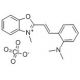 2-[4-(Dimethylamino)styryl]-N-methylbenzoxazolium perchlorate (CAS 64872-13-5) - chemical structure image