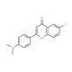 2-(4-Dimethylaminophenyl)-6-iodo-4-chromenone (CAS 871101-31-4) - chemical structure image