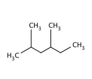 2,4-Dimethylhexane (CAS 589-43-5) - chemical structure image