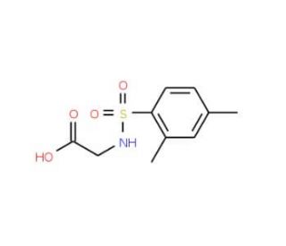 {[(2,4-dimethylphenyl)sulfonyl]amino}acetic acid (CAS 670255-96-6) - chemical structure image