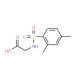 {[(2,4-dimethylphenyl)sulfonyl]amino}acetic acid (CAS 670255-96-6) - chemical structure image