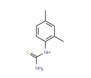 2,4-Dimethylphenylthiourea (CAS 16738-20-8) - chemical structure image