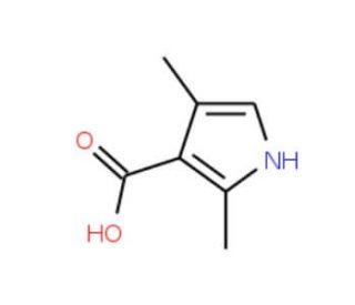2,4-Dimethylpyrrole-3-carboxylic acid (CAS 17106-13-7) - chemical structure image