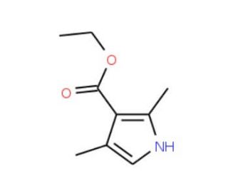 2,4-Dimethylpyrrole-3-carboxylic acid ethyl ester (CAS 2199-51-1) - chemical structure image