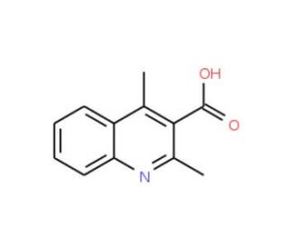 2,4-dimethylquinoline-3-carboxylic acid (CAS 104785-55-9) - chemical structure image