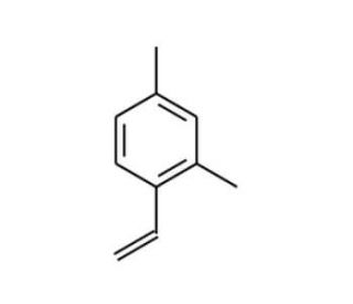 2,4-Dimethylstyrene (CAS 2234-20-0) - chemical structure image