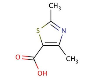 2,4-Dimethylthiazole-5-carboxylic acid (CAS 53137-27-2) - chemical structure image