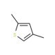 2,4-Dimethylthiophene (CAS 638-00-6) - chemical structure image