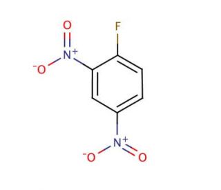 2,4-Dinitrofluorobenzene (CAS 70-34-8) - chemical structure image