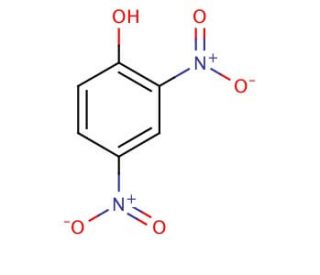 2,4-Dinitrophenol, wetted (CAS 51-28-5) - chemical structure image