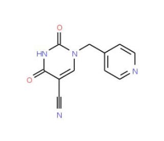 2,4-Dioxo-1-(4-pyridinylmethyl)-1,2,3,4-tetrahydro-5-pyrimidinecarbonitrile - chemical structure image