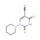 2,4-Dioxo-1-piperidino-1,2,3,4-tetrahydro-5-pyrimidinecarbonitrile - chemical structure image