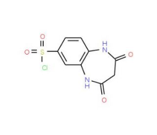2,4-dioxo-2,3,4,5-tetrahydro-1H-1,5-benzodiazepine-7-sulfonyl chloride - chemical structure image