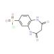 2,4-dioxo-2,3,4,5-tetrahydro-1H-1,5-benzodiazepine-7-sulfonyl chloride - chemical structure image
