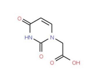 (2,4-dioxo-3,4-dihydropyrimidin-1(2H)-yl)acetic acid (CAS 4113-97-7) - chemical structure image