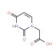 (2,4-dioxo-3,4-dihydropyrimidin-1(2H)-yl)acetic acid (CAS 4113-97-7) - chemical structure image