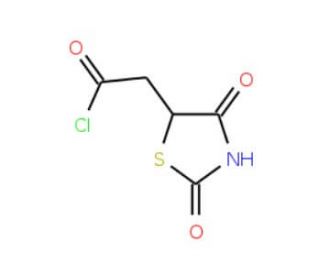 (2,4-Dioxo-thiazolidin-5-yl)-acetyl chloride - chemical structure image