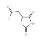 (2,4-Dioxo-thiazolidin-5-yl)-acetyl chloride - chemical structure image